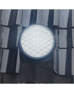 Powerdaylight Ø 35 cm set rond doorvoer hellend dak Ubiflex Cradle Eco